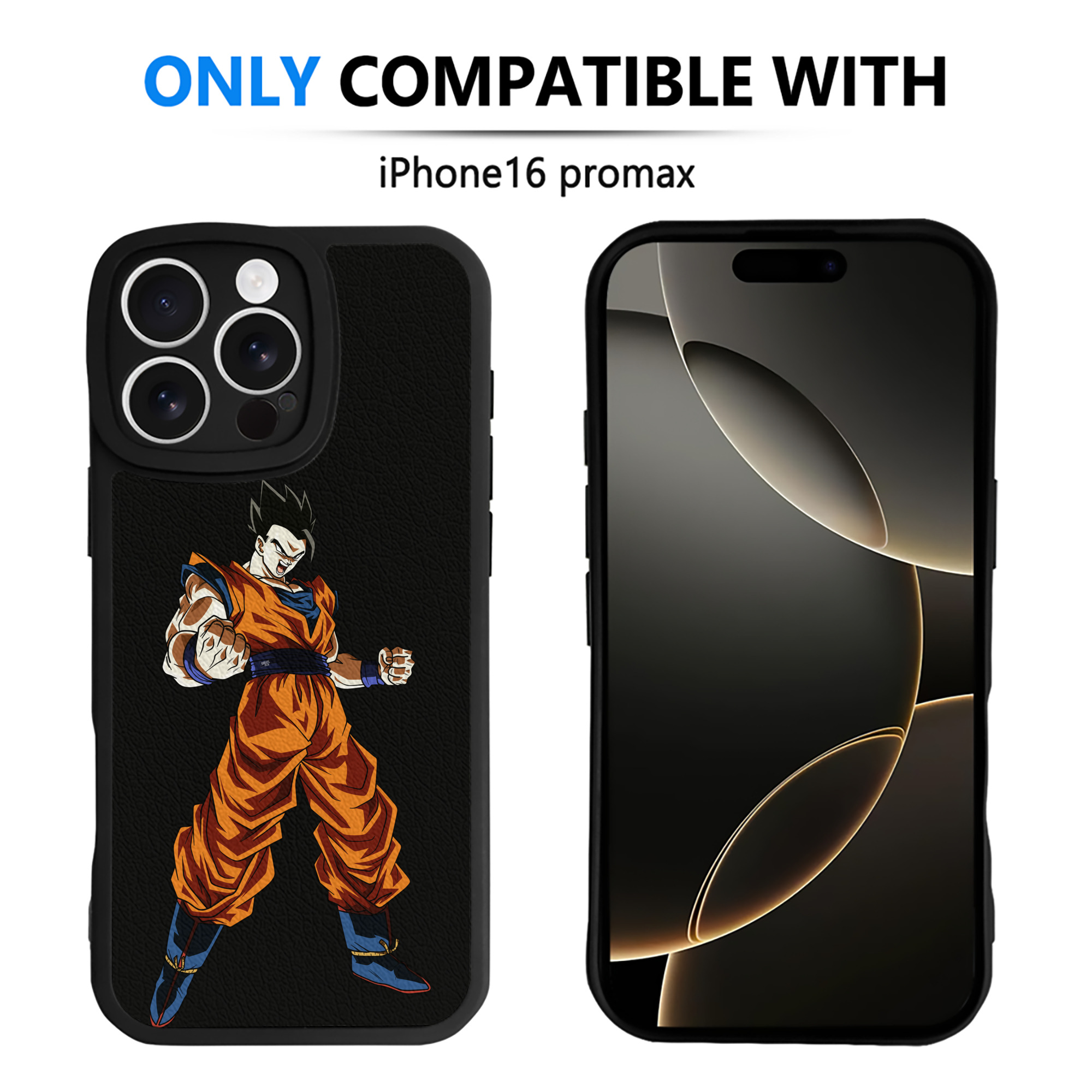 （画像用） ドラゴンボール 孫 悟飯（そんごはん）DRAGON BALL Son Gohan 【iPhone 16シリーズ対応】シリコンスマホケース（レザー調） 材質：シリコン